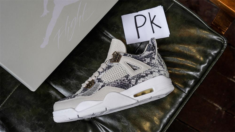 PK GOD Jordan 4 RetroSnakeskin RETAIL MATERIALS READY TO SHIP